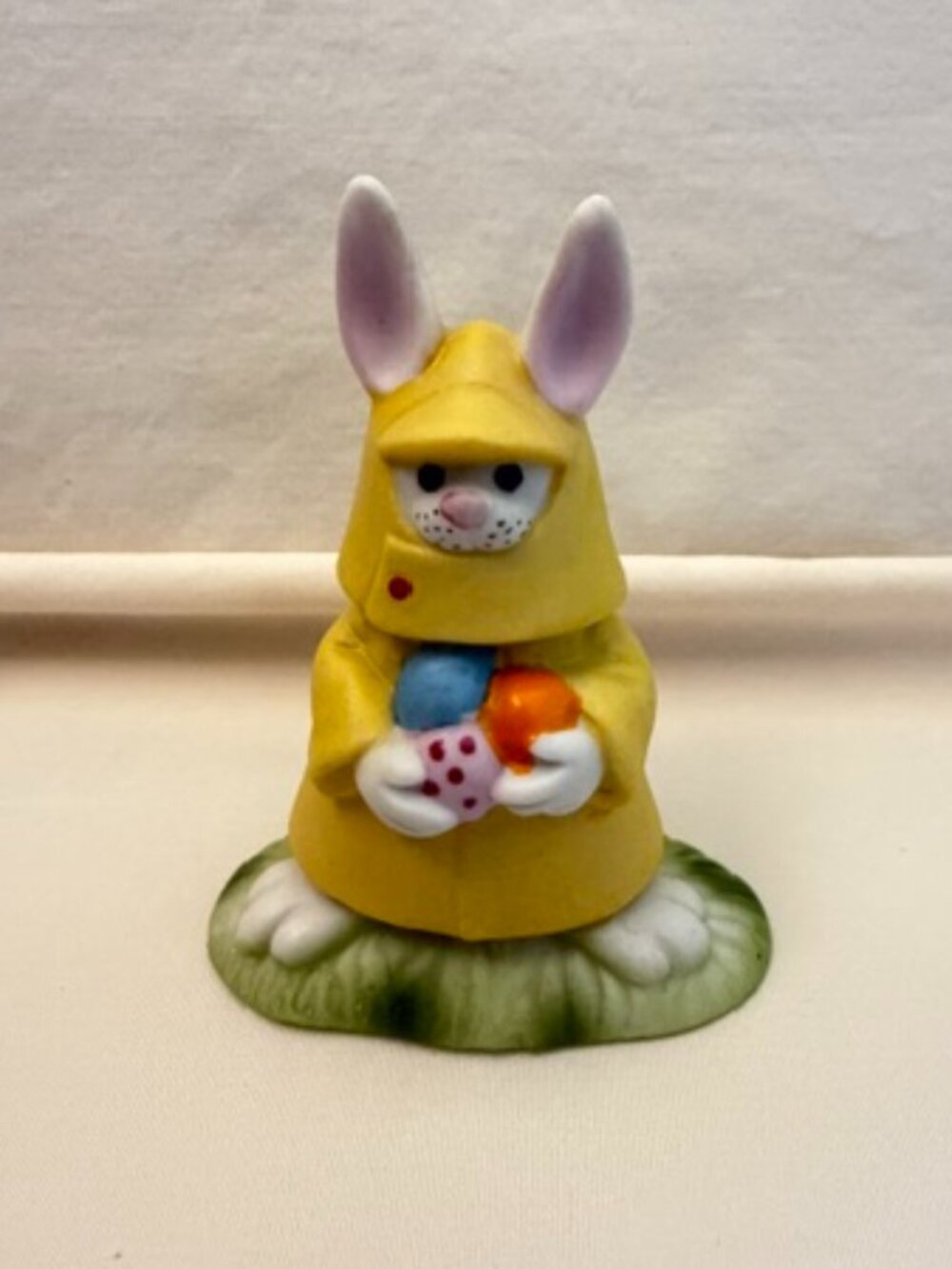 Vintage Enesco Suzy's Zoo Rabbit in Raincoat Figurine